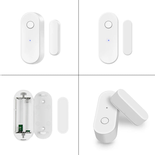 Smart WiFi Door & Window Sensor – Anti-Intrusion Security Alarm with App Alerts