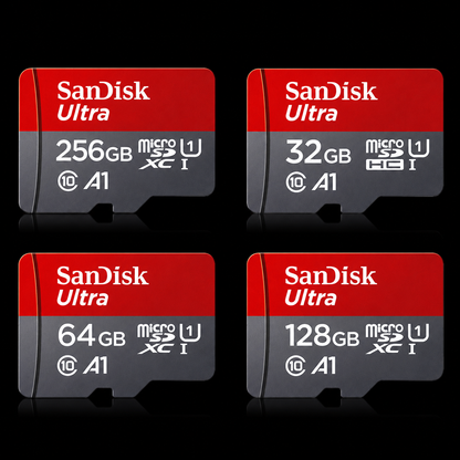 High-Speed MicroSD Memory Card (32GB–128GB) – Class 10 Storage for Security Cameras, Phones & Smart Devices