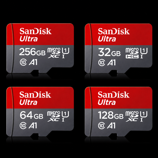 High-Speed MicroSD Memory Card (32GB–128GB) – Class 10 Storage for Security Cameras, Phones & Smart Devices