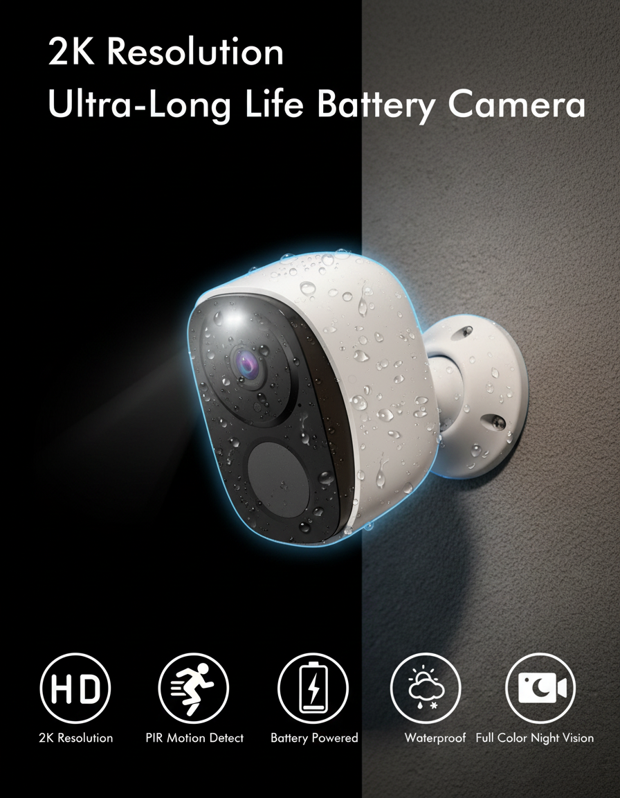 GuardNest Core Cam with Floodlight.