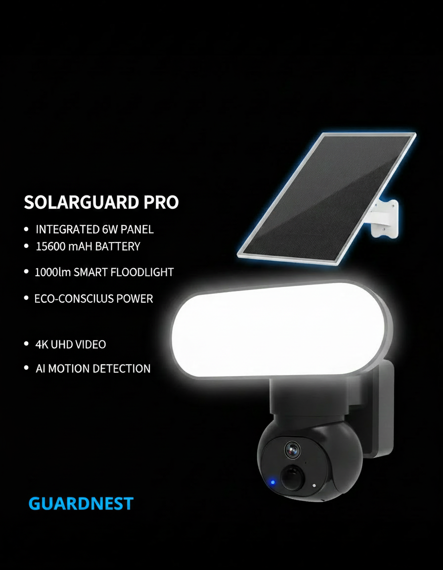 GuardNest Solar Floodlight.