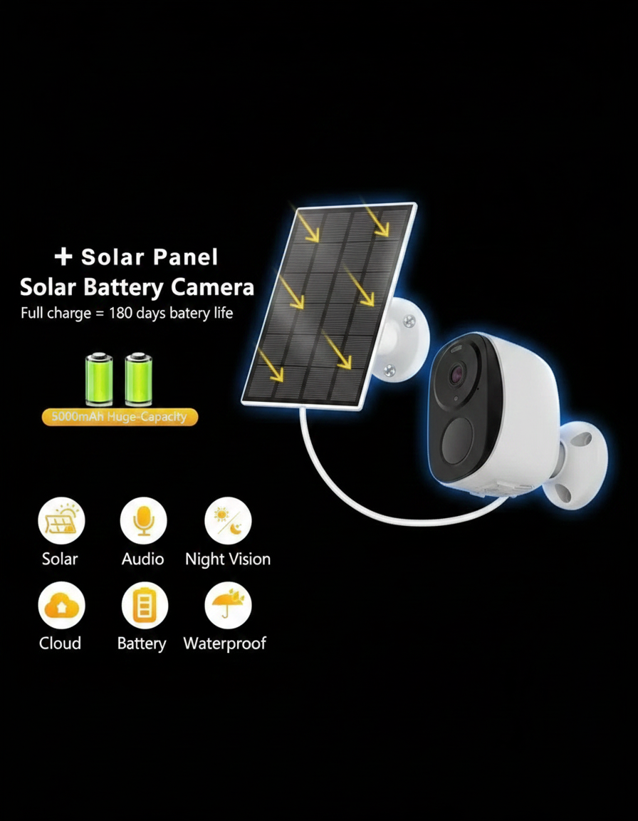 GuardNest Core Cam with Floodlight.