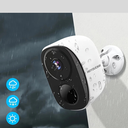 Wireless 2K Outdoor Security Camera with Spotlight & Siren – Battery Powered WiFi Surveillance