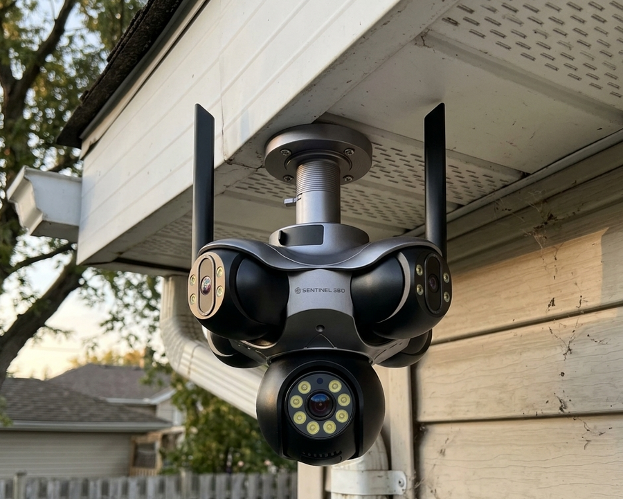 GuardNest 360° security camera